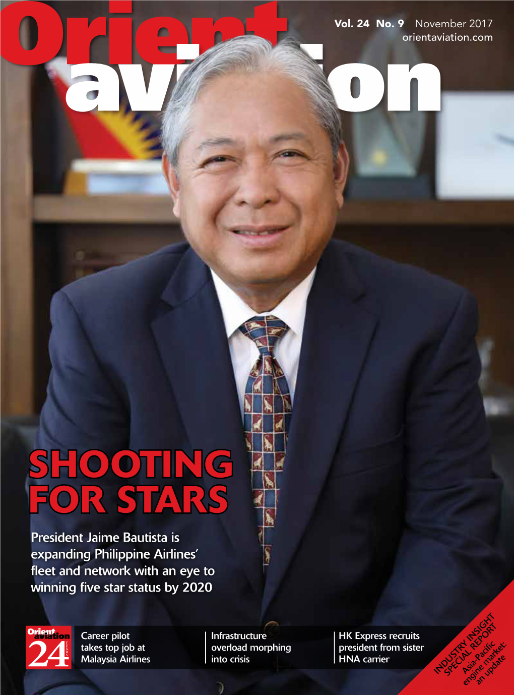 SHOOTING for STARS President Jaime Bautista Is Expanding Philippine Airlines’ Fleet and Network with an Eye to Winning Five Star Status by 2020