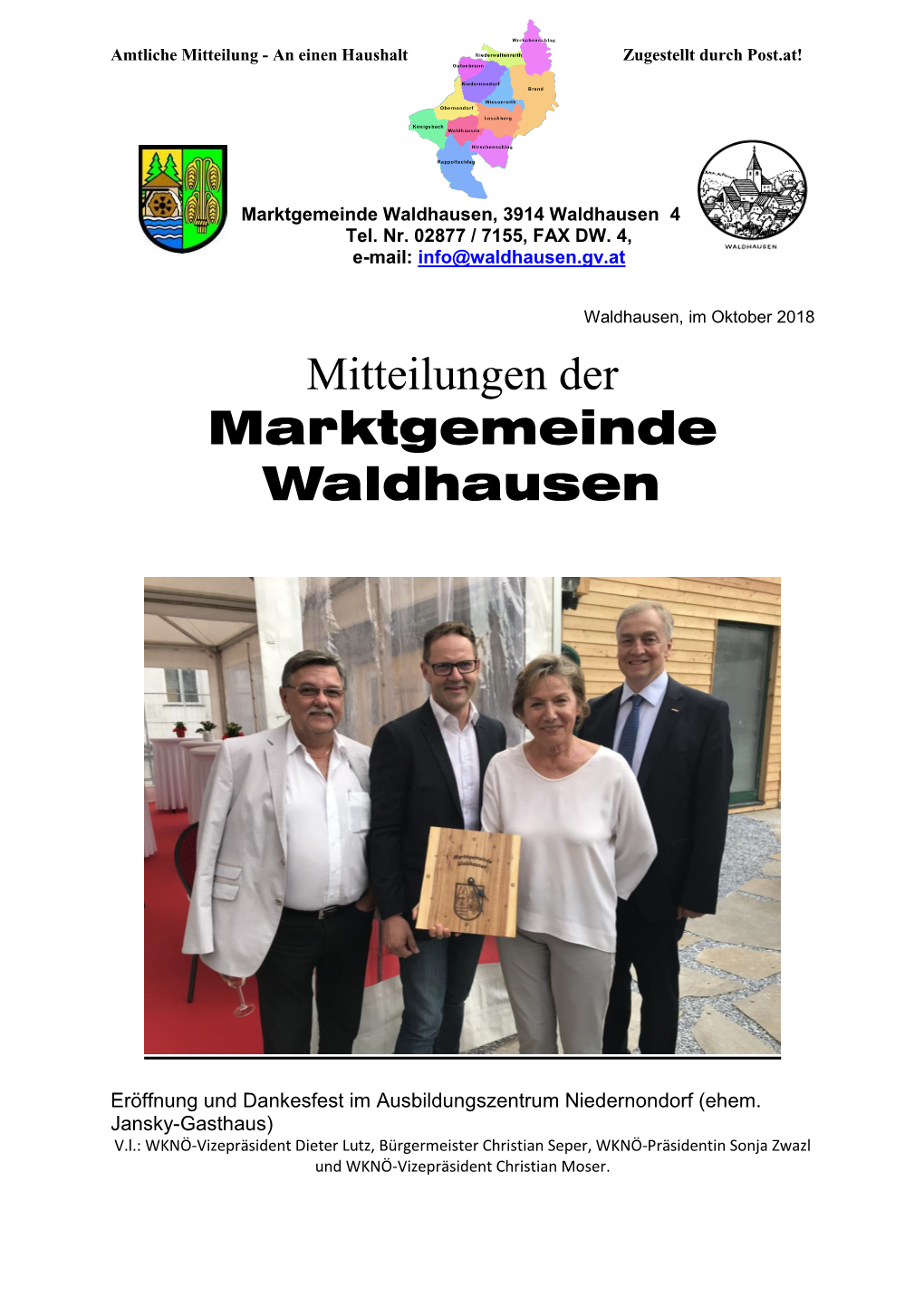 Gemeindezeitung Oktober 2018