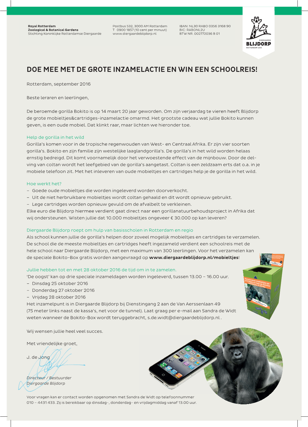 Doe Mee Met De Grote Inzamelactie En Win Een Schoolreis!