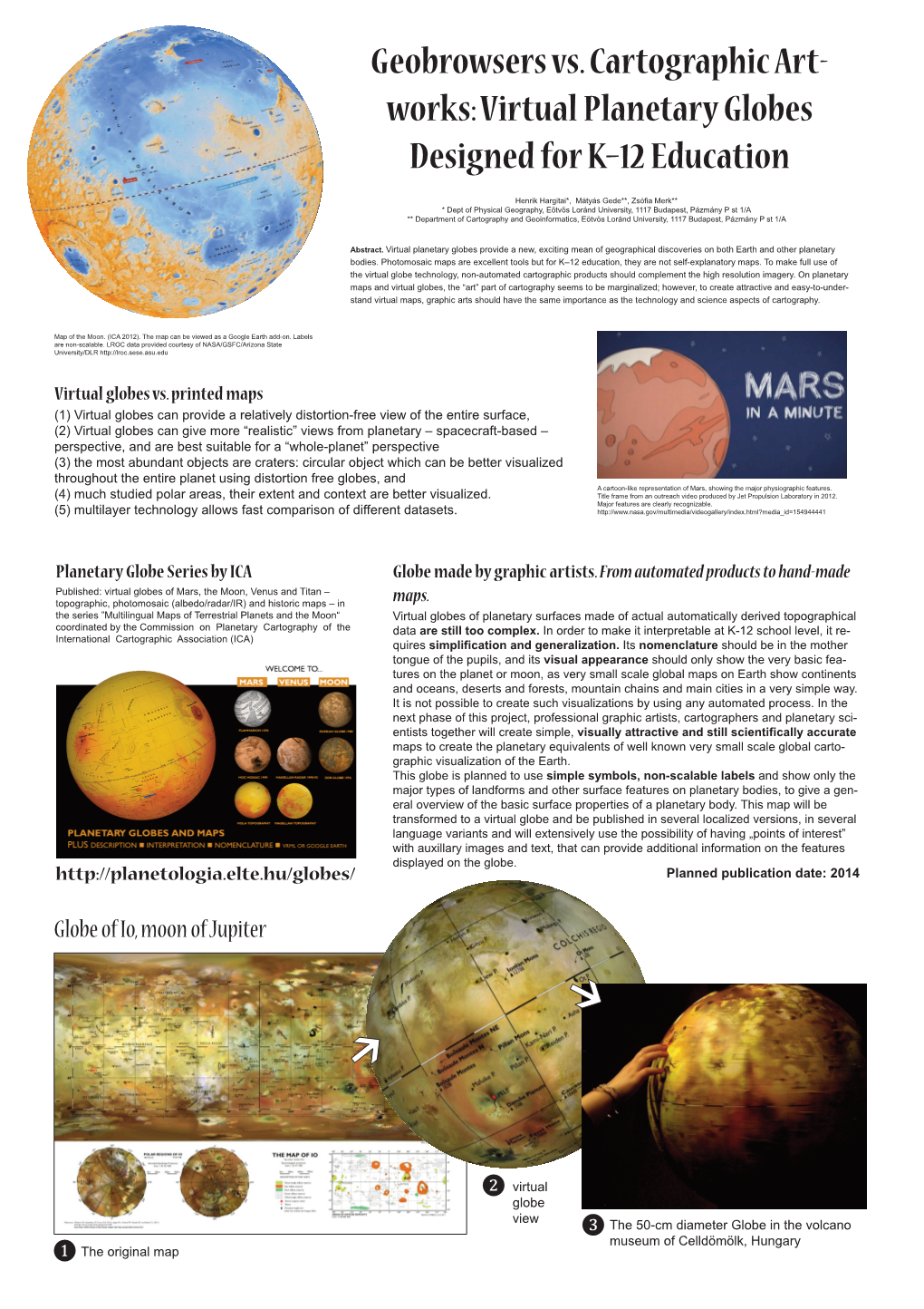 Globe of Io, Moon of Jupiter 