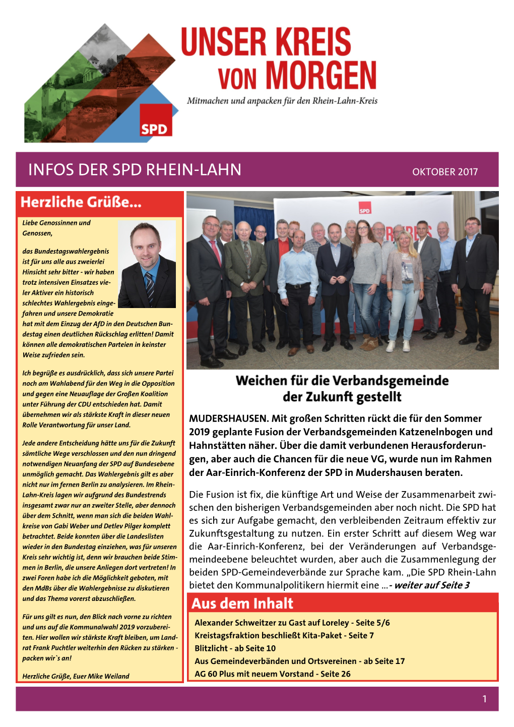 Infos Der SPD Rhein-Lahn Oktober 2017