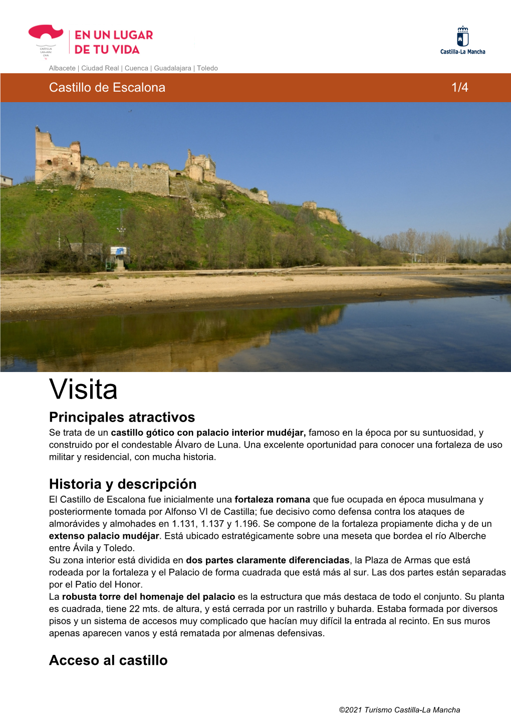 Descargar Guía De Viaje Castillo De Escalona