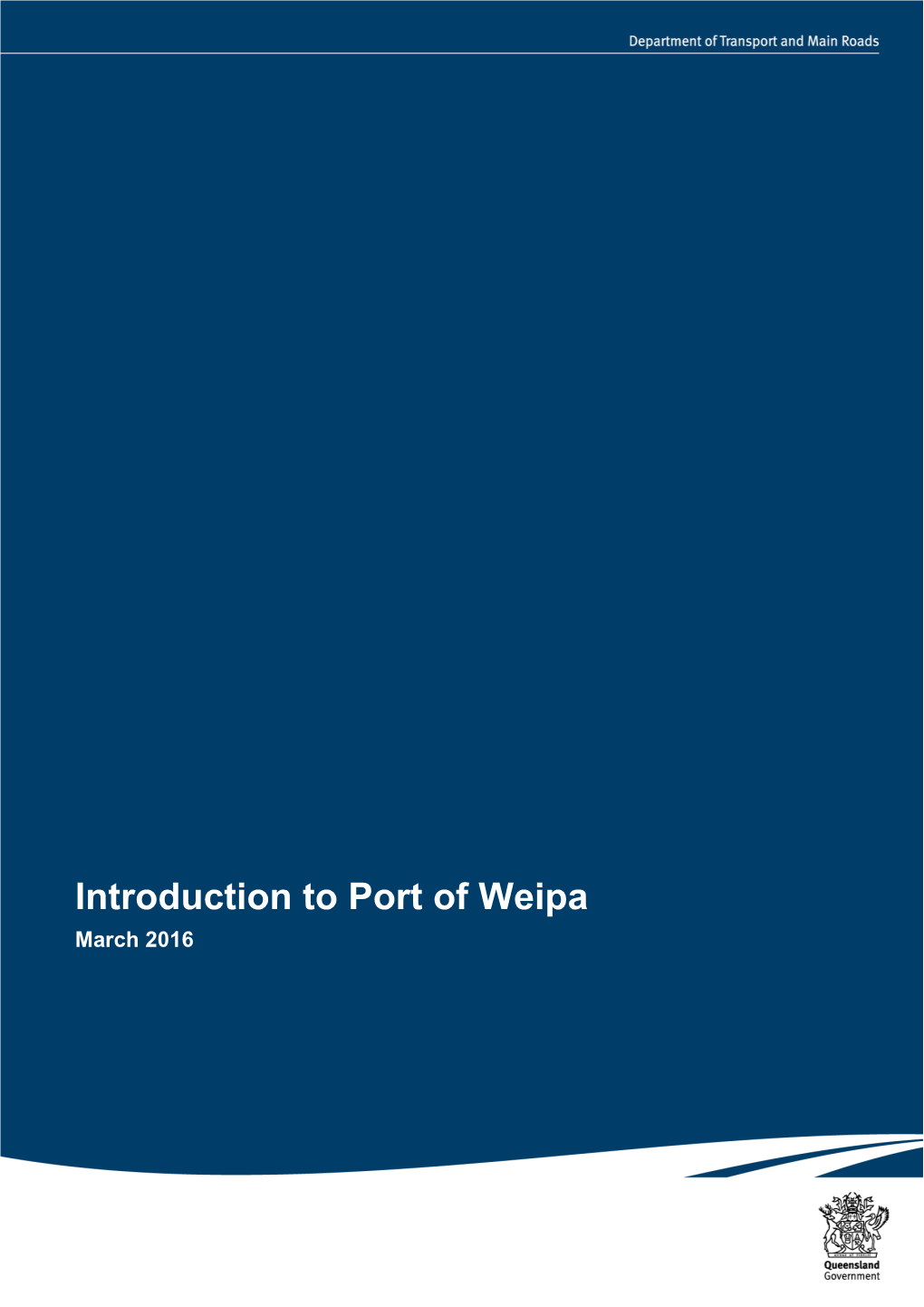Introduction to Port of Weipa March 2016