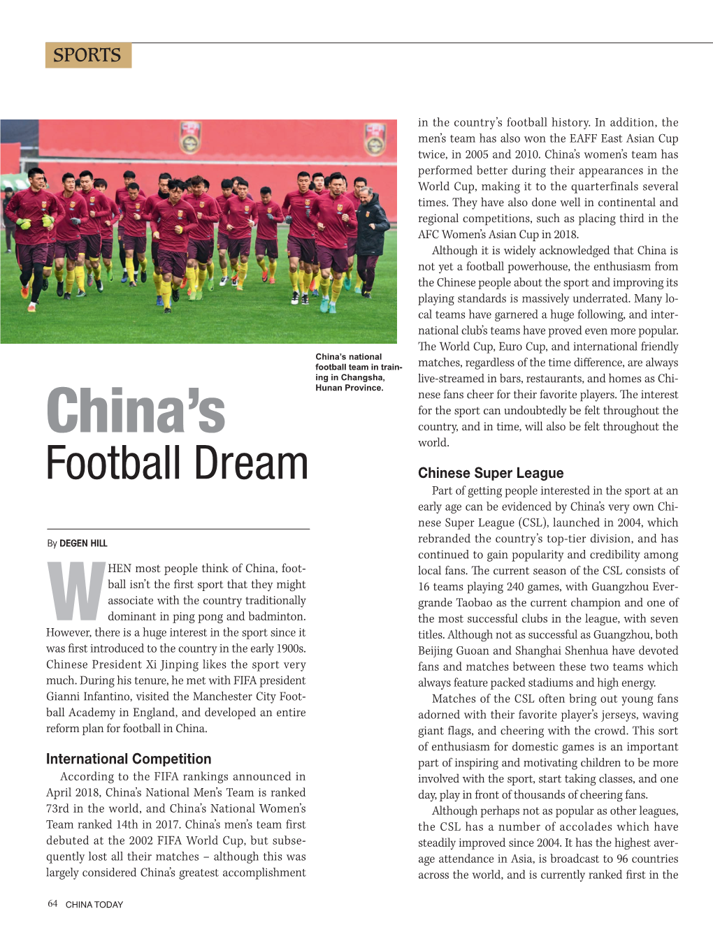 China's Football Dreams