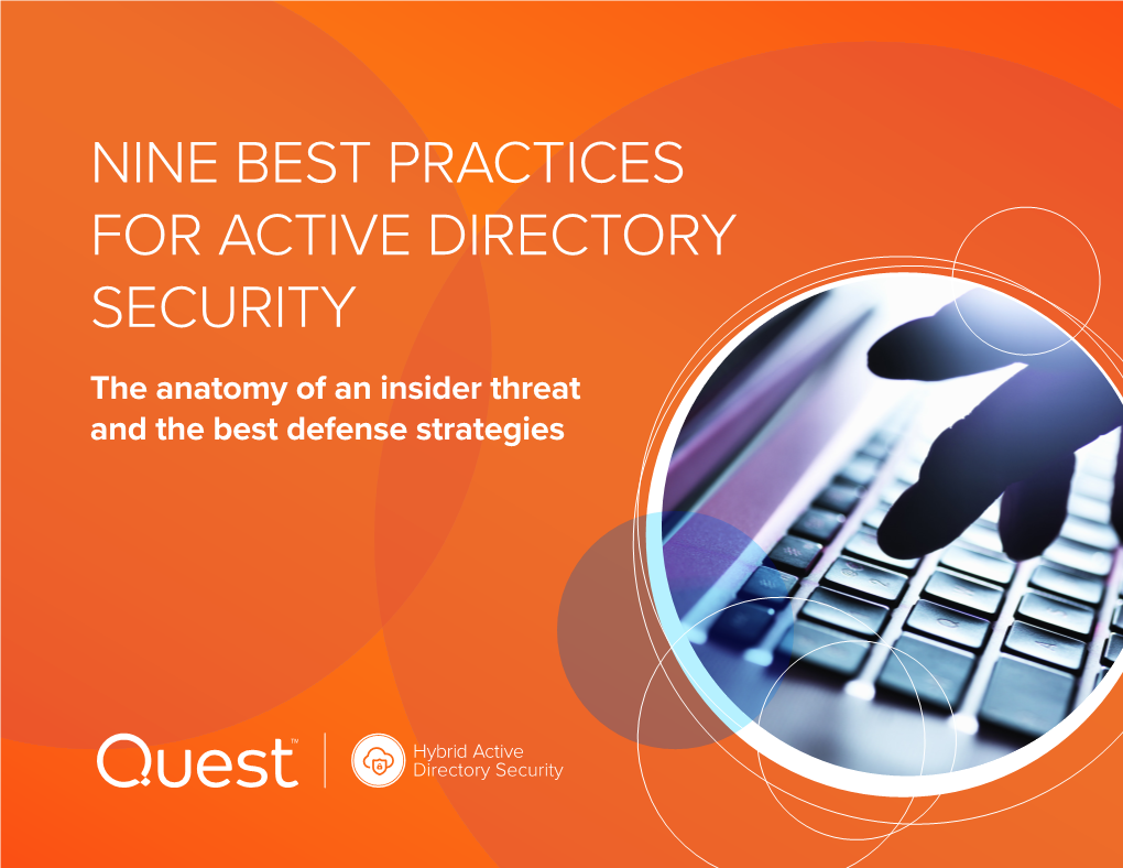 Nine Best Practices to Reduce Active Directory Security Breaches And