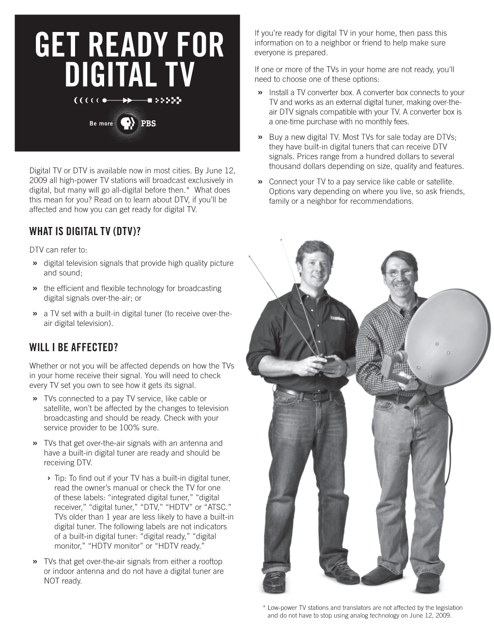 Get Ready for Digital TV