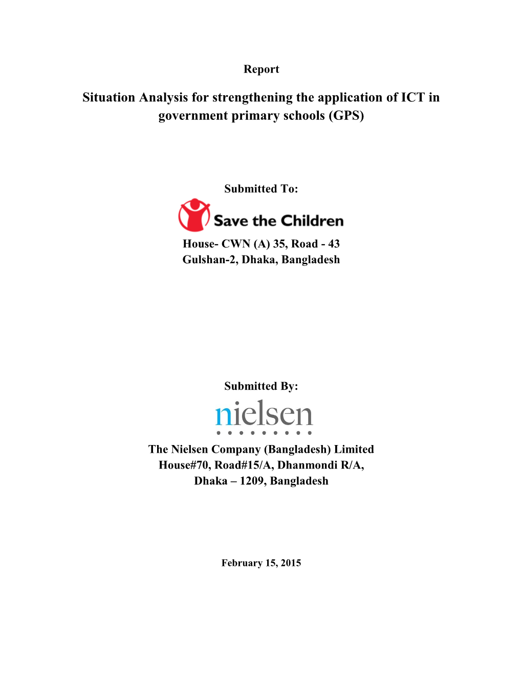 Situation Analysis for Strengthening the Application of ICT in Government Primary Schools (GPS)