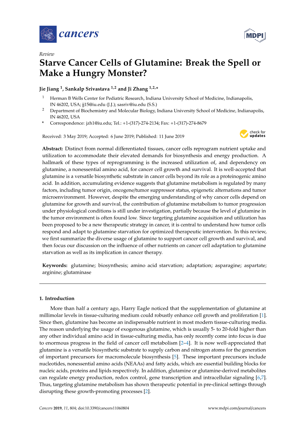 Starve Cancer Cells of Glutamine: Break the Spell Or Make a Hungry Monster?