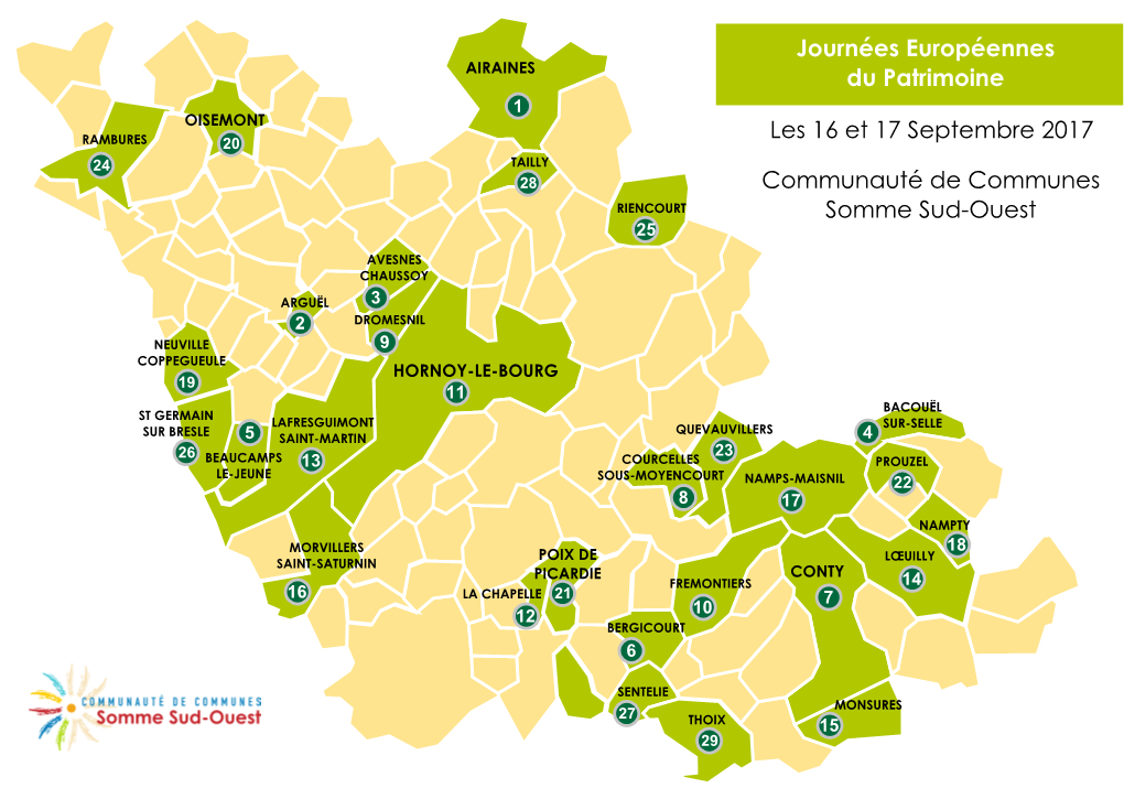 Communauté De Communes Somme Sud-Ouest Journéesneuropéennesn Dunpatrimoine Les 16 Et 17 Septembre 2017