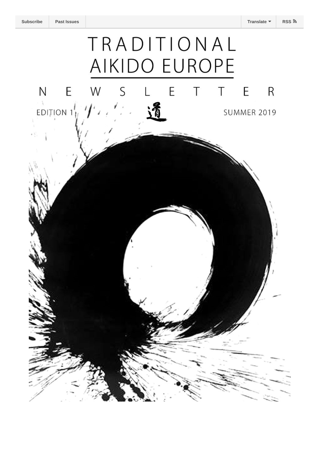 Traditional Aikido Europe Newsletter 1