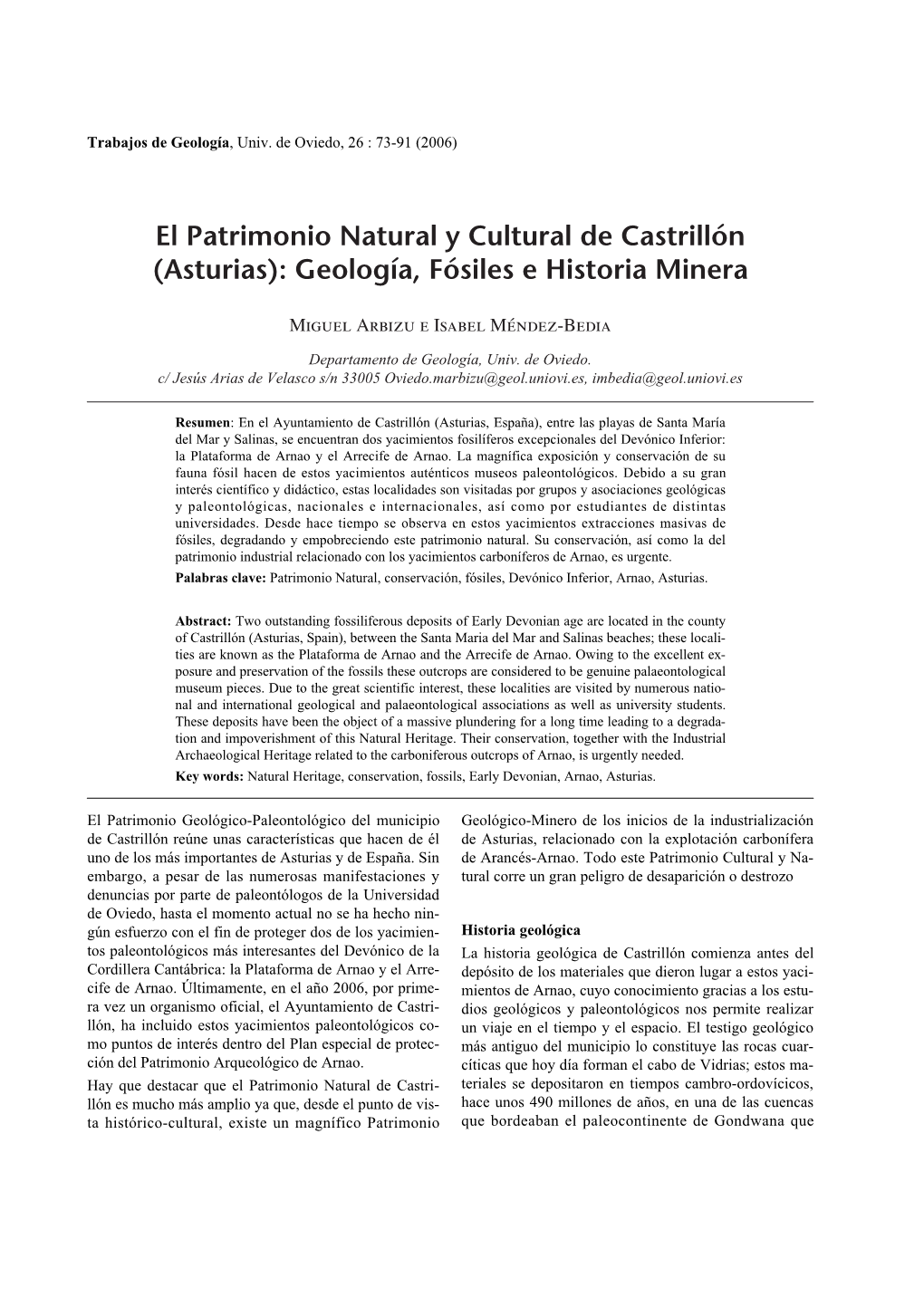 El Patrimonio Natural Y Cultural De Castrillón (Asturias)