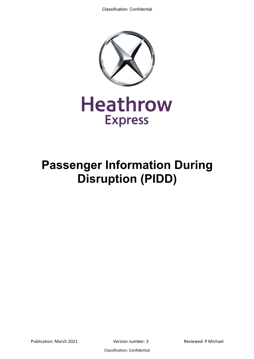 Passenger Information During Disruption (PIDD)
