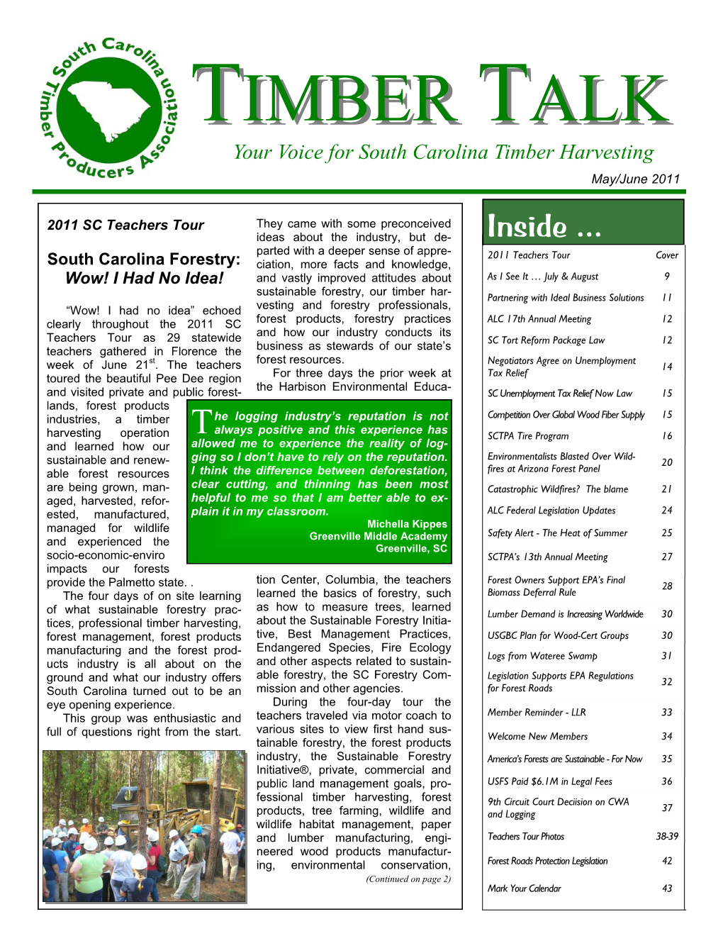 Timber Talk May June 2011