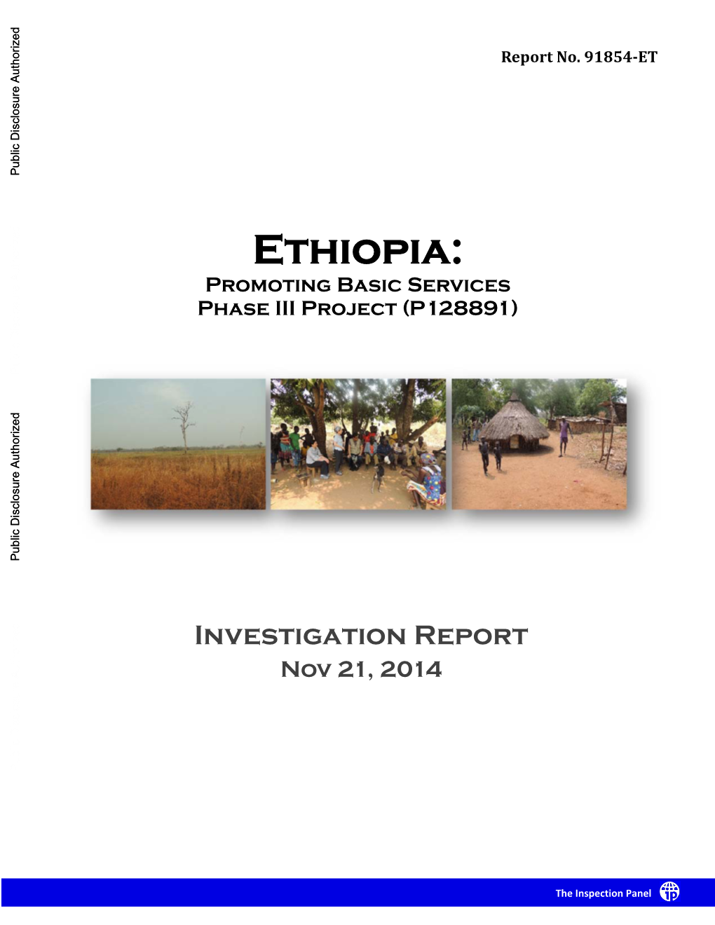 Ethiopia: Promoting Basic Services Phase III Project (P128891) Public Disclosure Authorized Public Disclosure Authorized