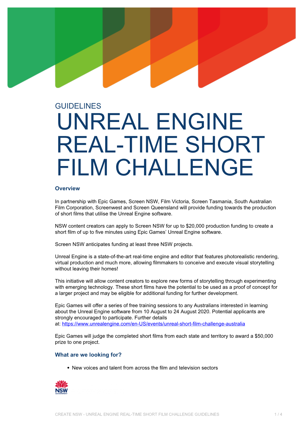 Unreal Engine Real-Time Short Film Challenge