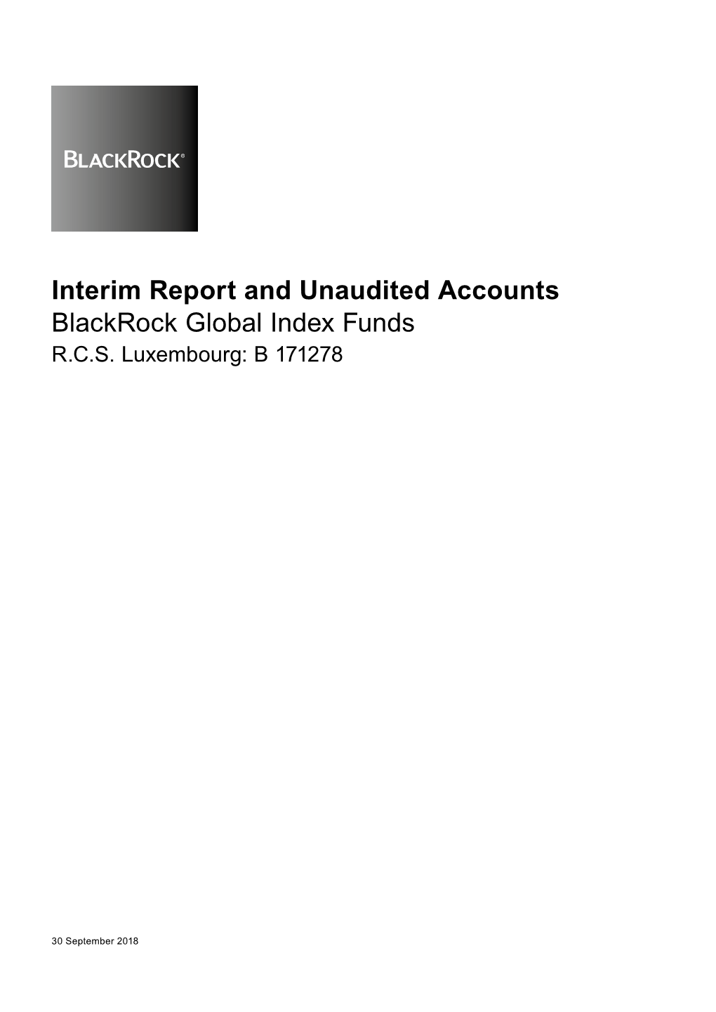 Blackrock Global Index Funds R.C.S