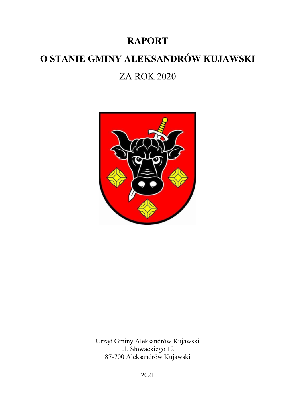 Raport O Stanie Gminy Aleksandrów Kujawski Za Rok 2020 1