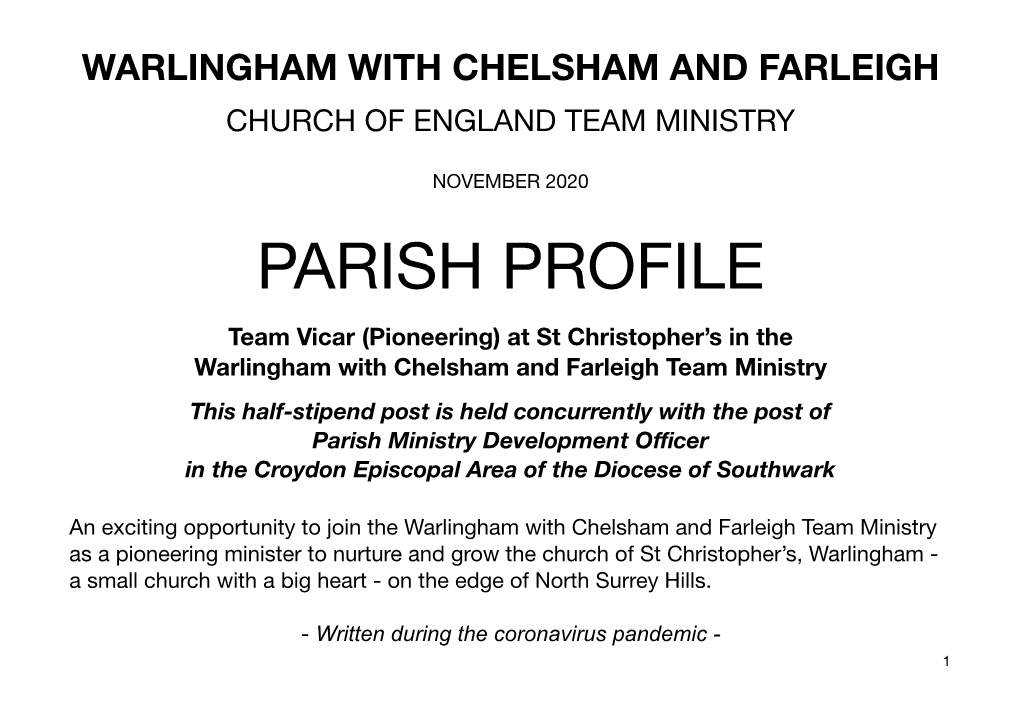 Warlingham with Chelsham and Farleigh Church of England Team Ministry