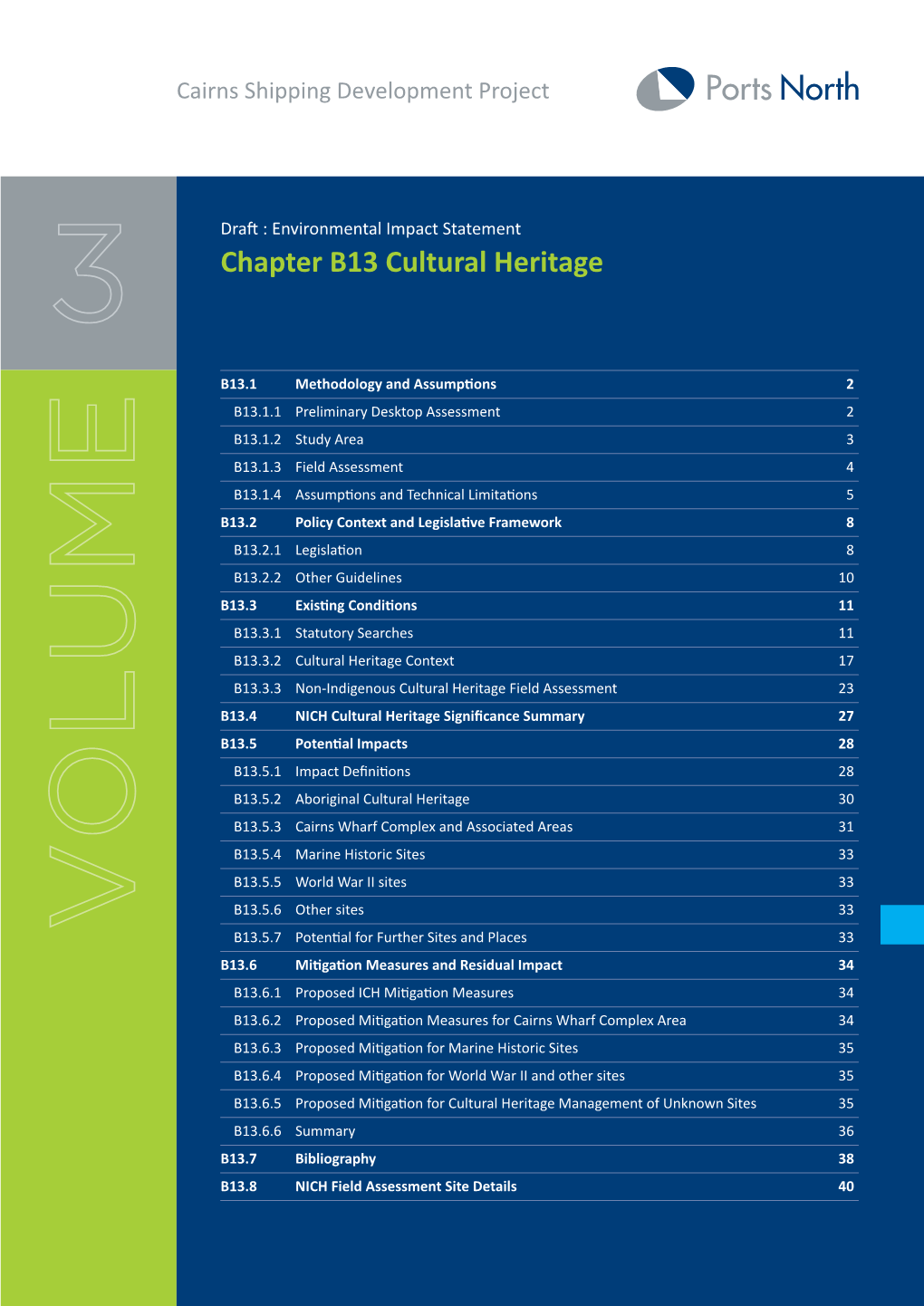 Chapter B13 Cultural Heritage