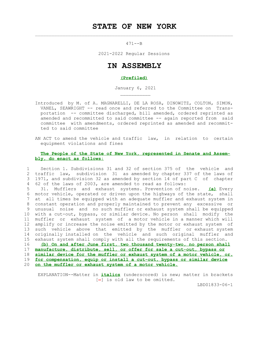 State of New York in Assembly