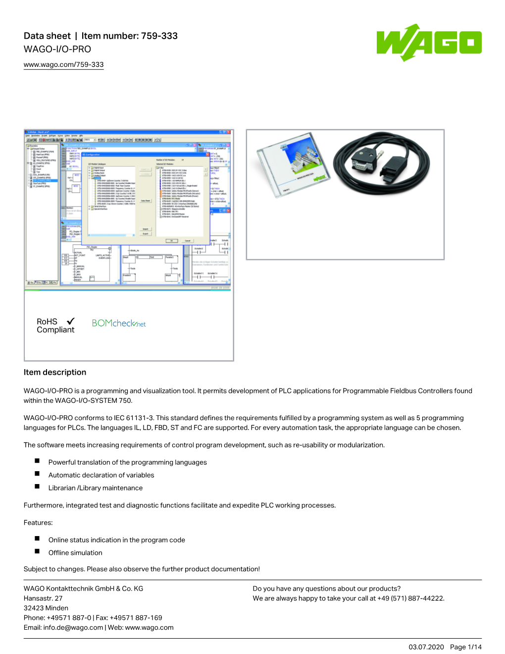 759-333 Wago-I/O-Pro