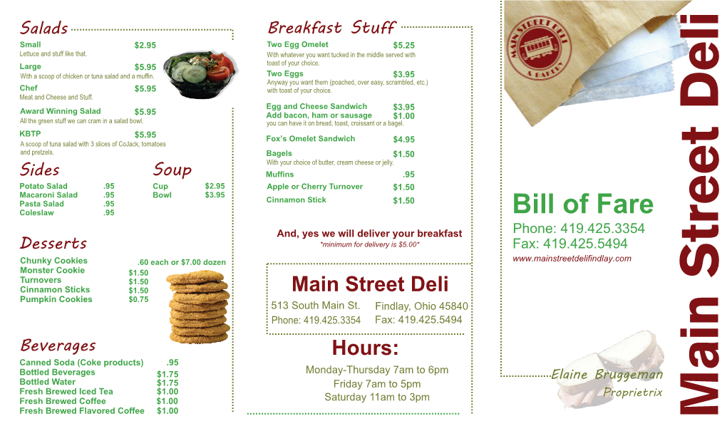 Main St Deli Menu-19754