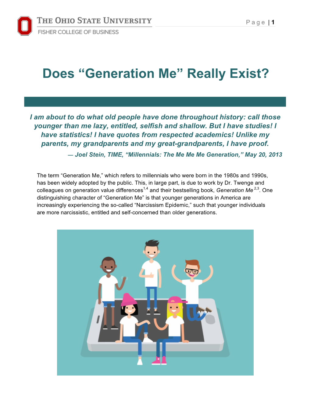 Generation Me” Really Exist?