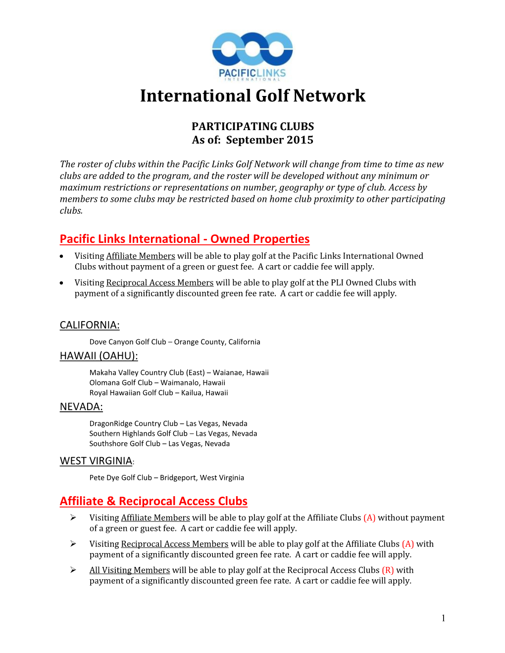 International Golf Network