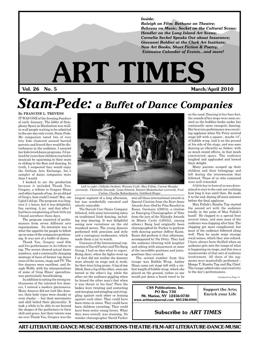 Stam-Pede: a Buffet of Dance Companies by Francine L