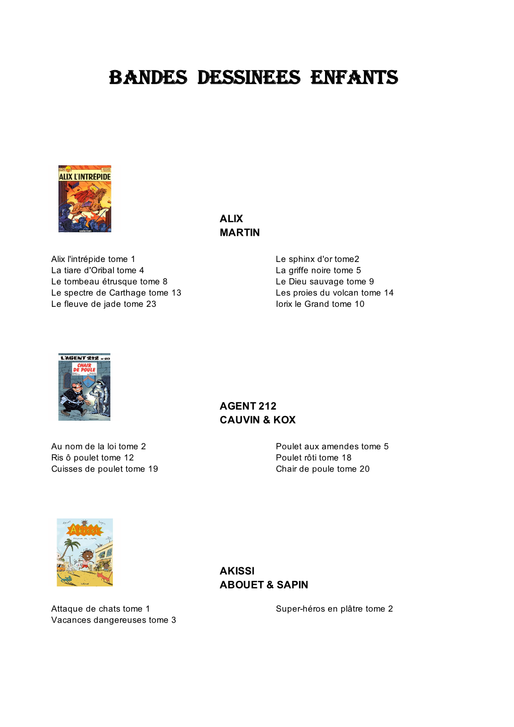 Liste BD Enfants 2020.Xls [Lecture Seule] [Mode De Compatibilité]