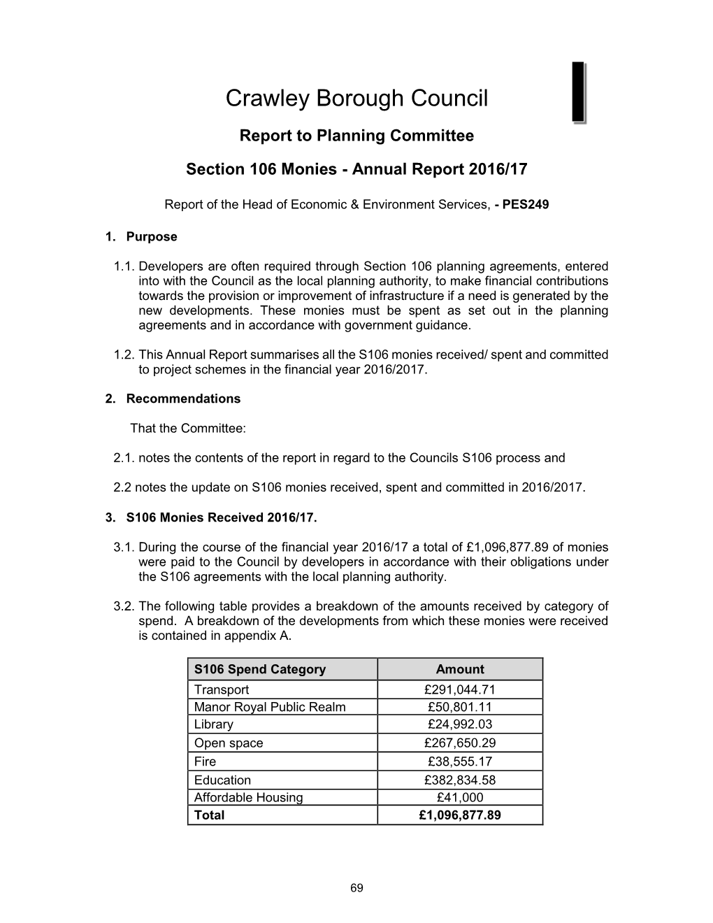 Section 106 Agreements