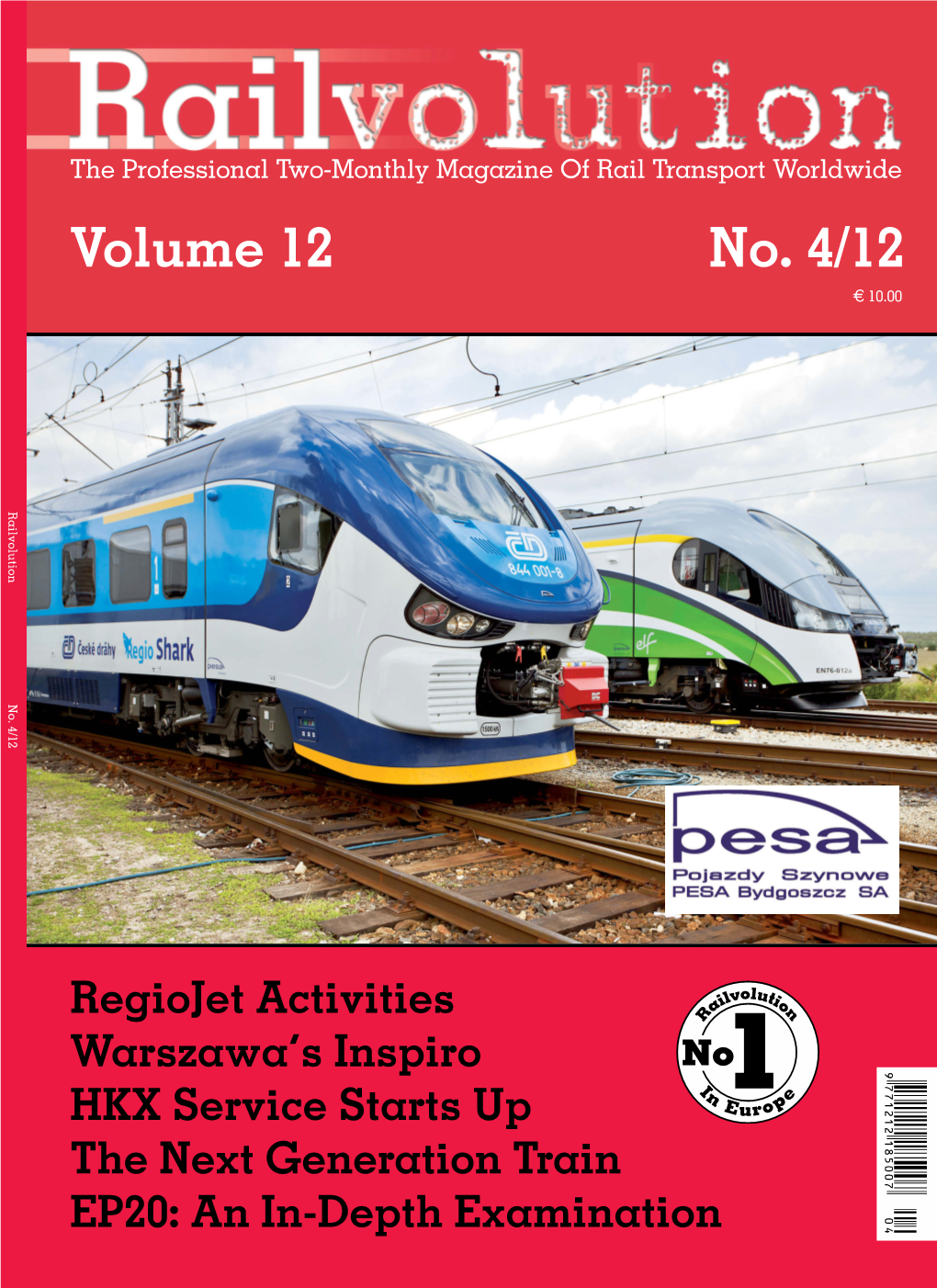 Volume 12 No. 4/12 € 10.00 Railvolution No