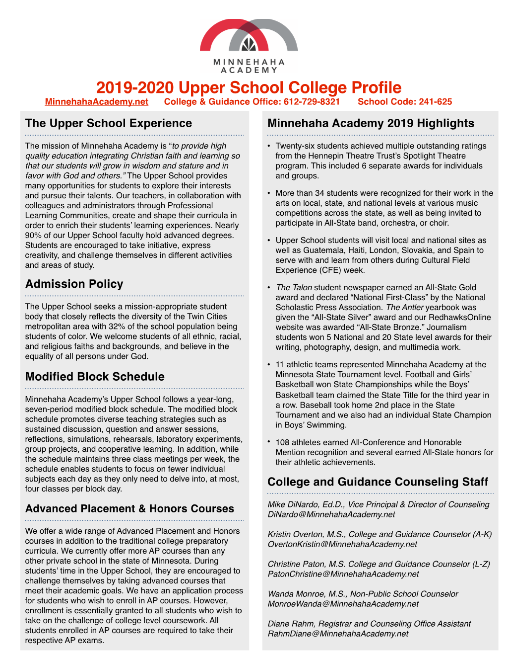 Minnehaha College Profile 19-20.Pages