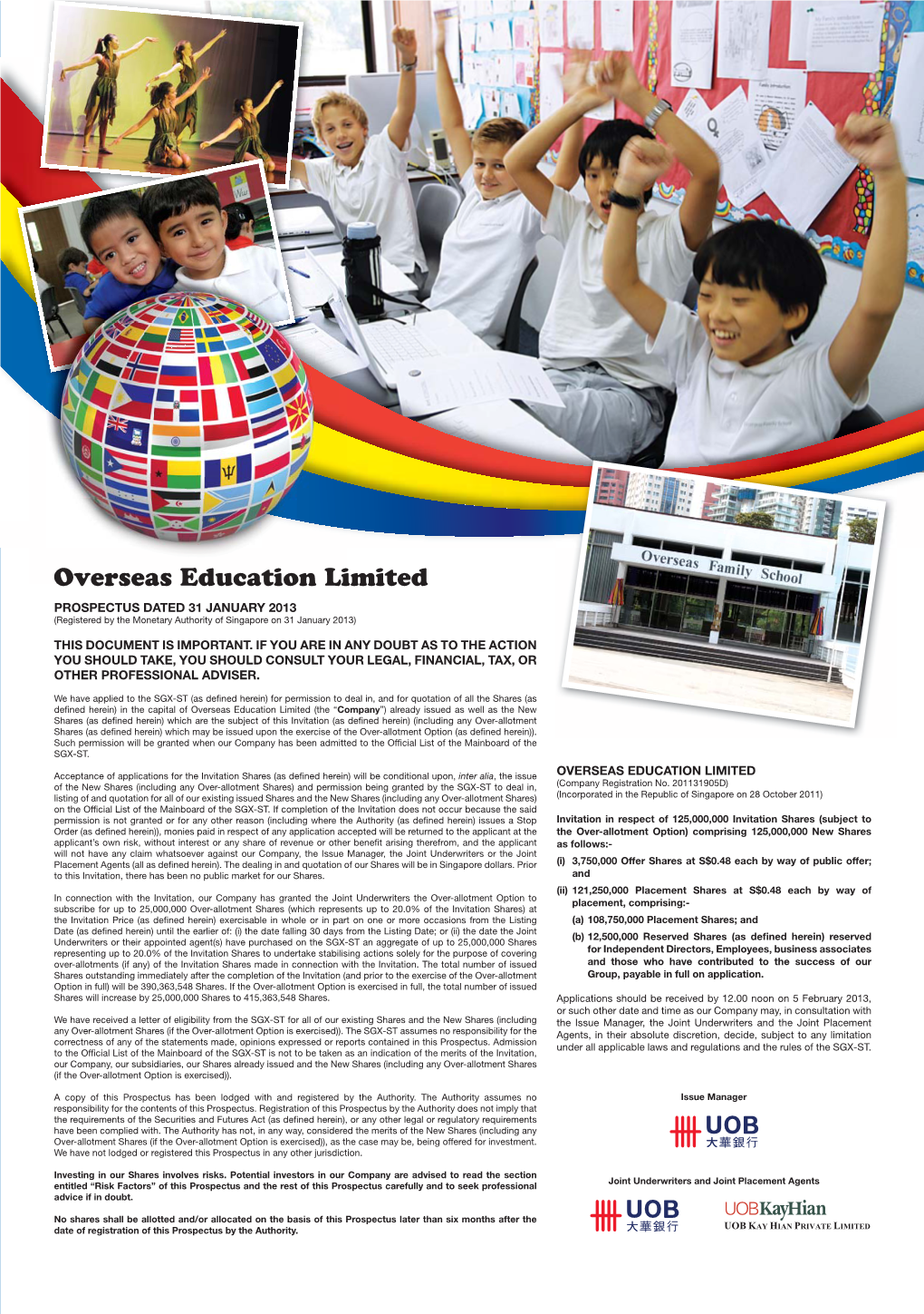 OVERSEAS EDUCATION LIMITED OVERSEAS EDUCATION (Company Registration No