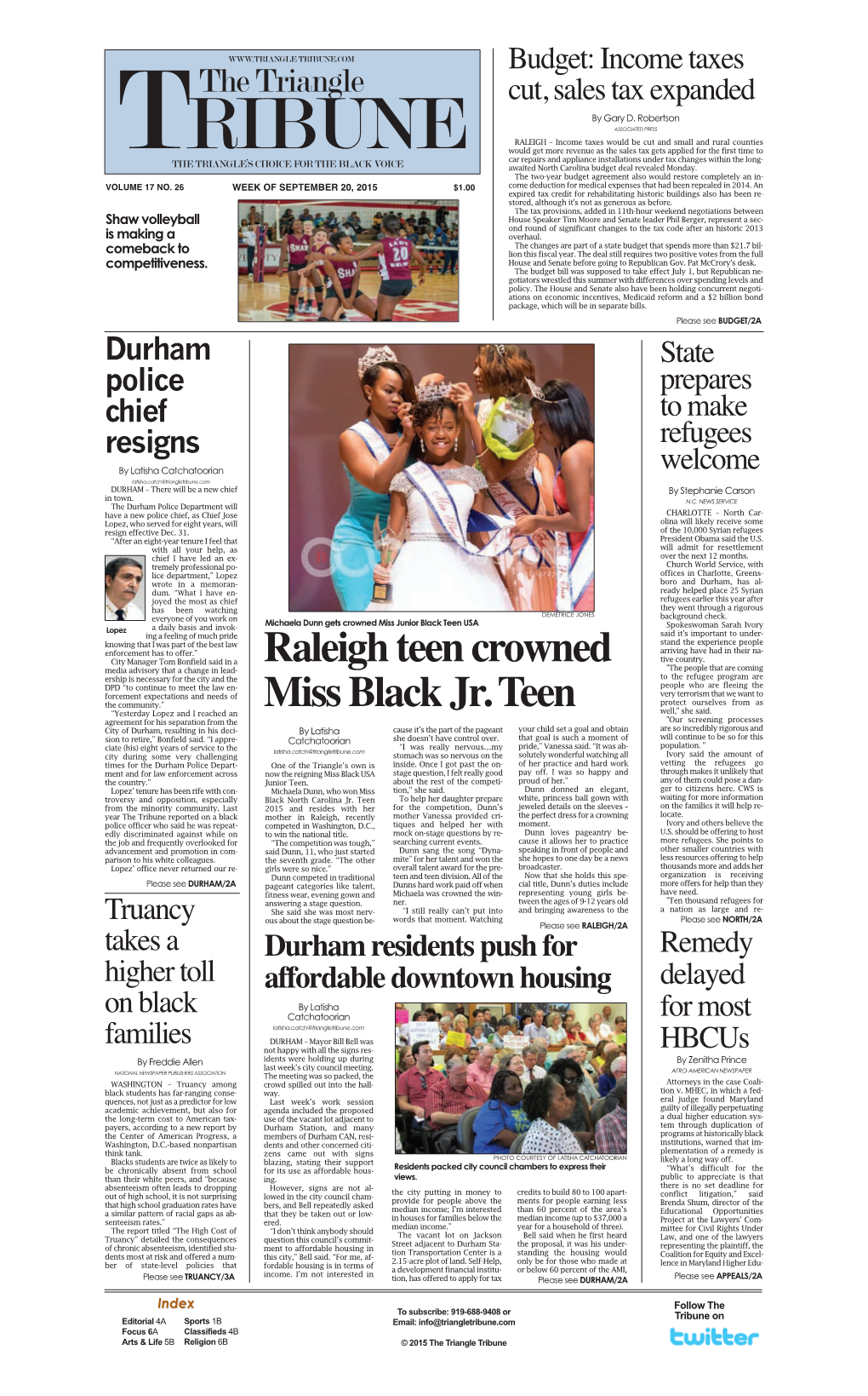 Raleigh Teen Crowned Miss Black Jr. Teen