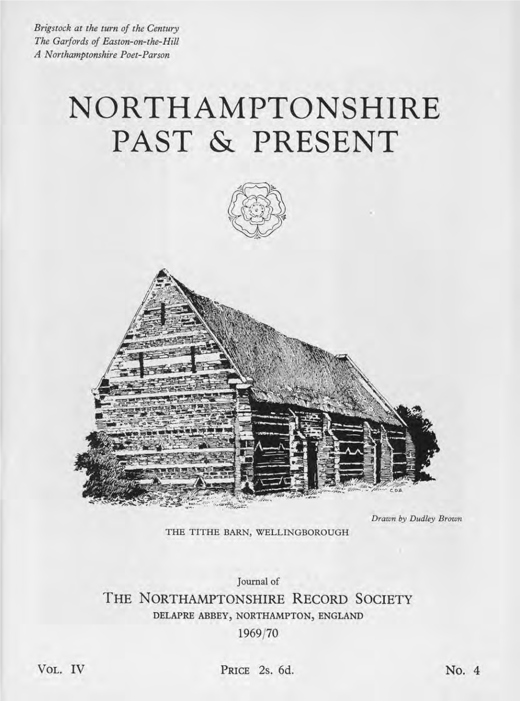 Northamptonshire Past & Present, Vol 4, No 4 (1969/70)