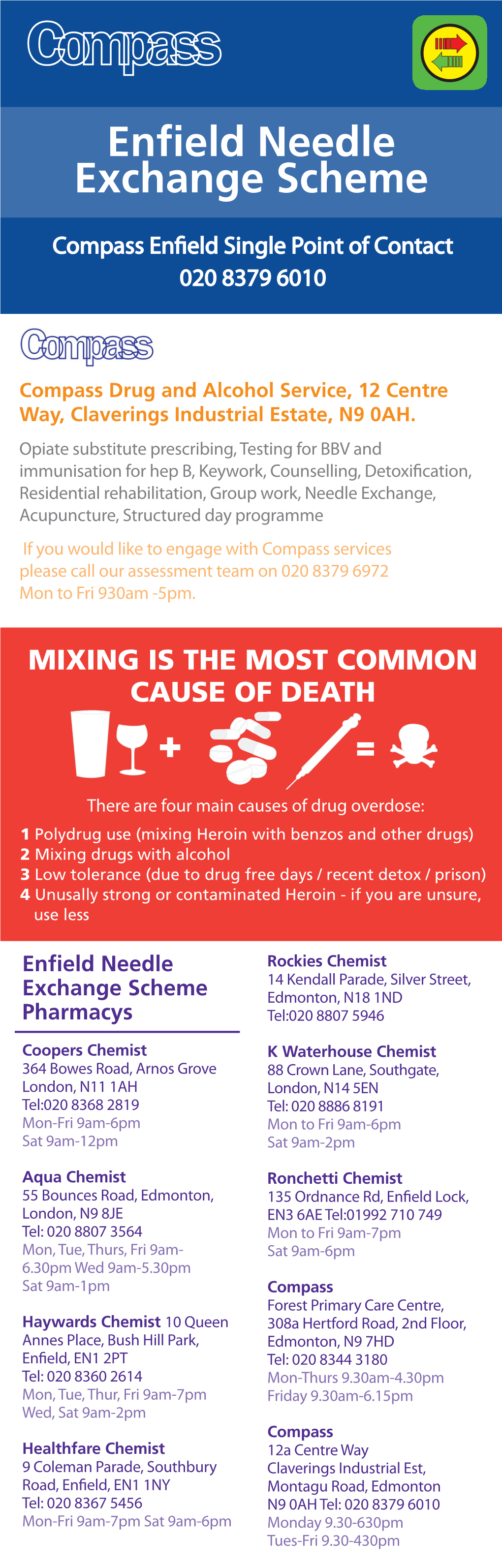 Enfield Needle Exchange Scheme