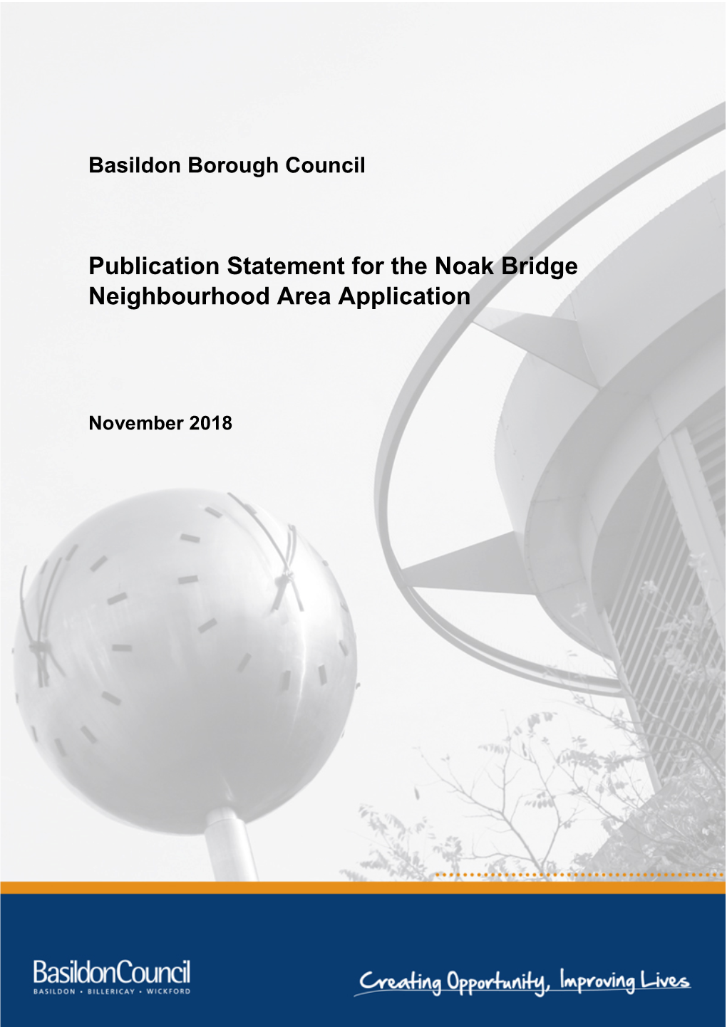 Noak Bridge Neighbourhood Area Publication Statement