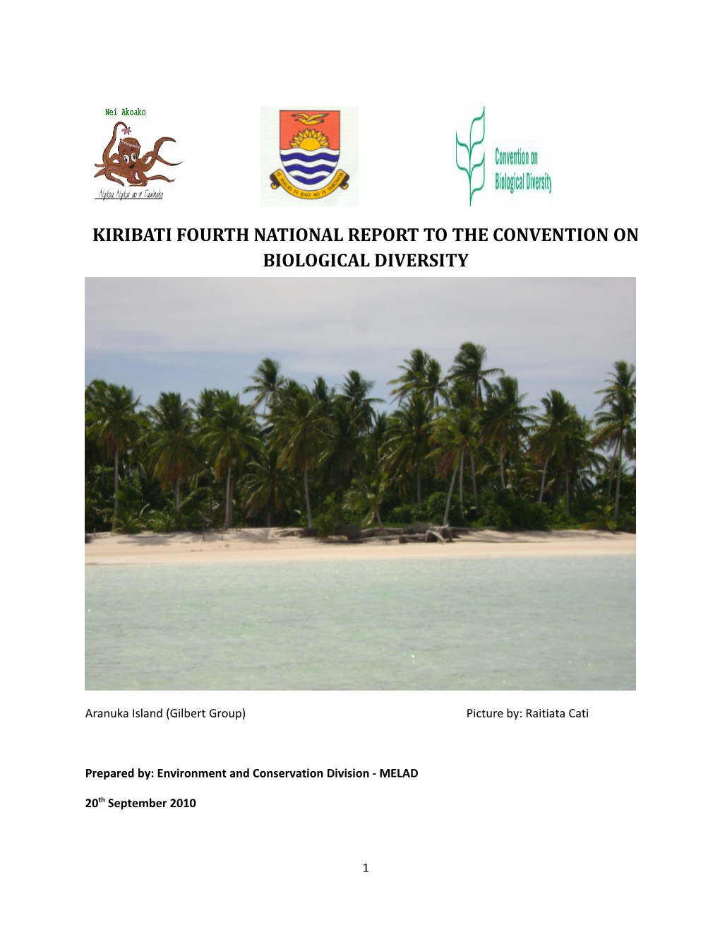 CBD Fourth National Report - Kiribati (English Version)