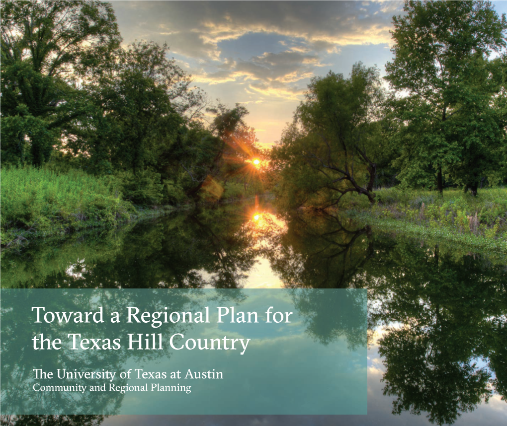 Toward a Regional Plan for the Texas Hill Country