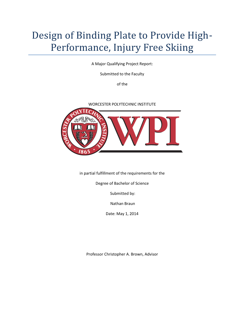 ACL Injury Reducing Ski Binding Plate