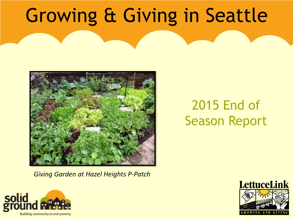 Giving Gardening in Seattle