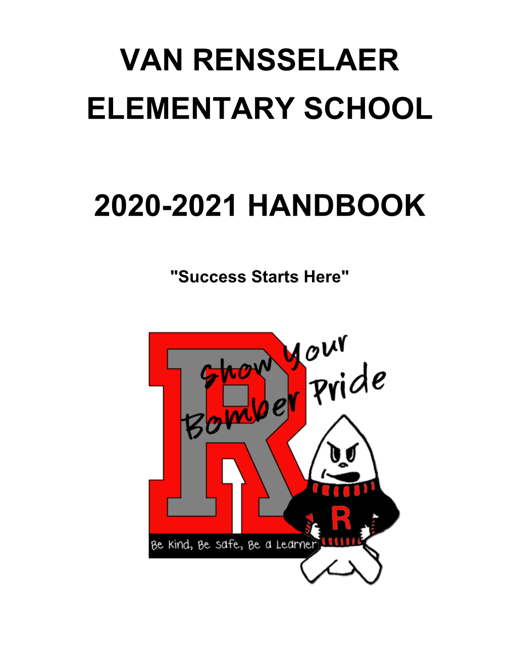 Van Rensselaer Elementary School 2020-2021 Handbook