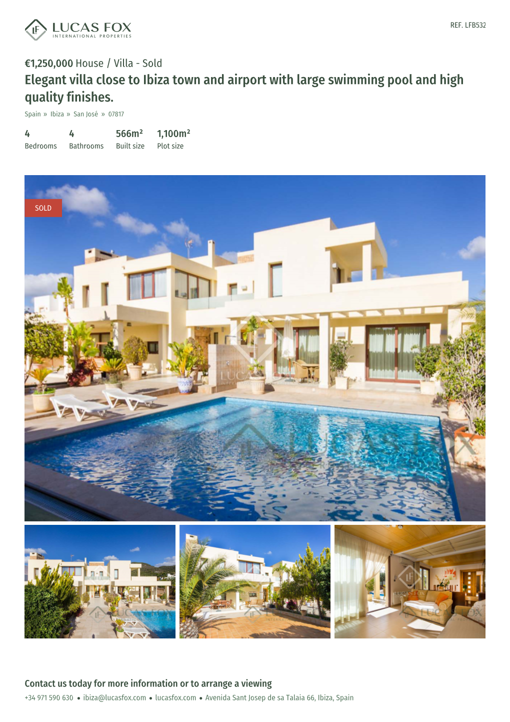 Elegant Villa Close to Ibiza Town and Airport with Large Swimming Pool and High Quality Finishes