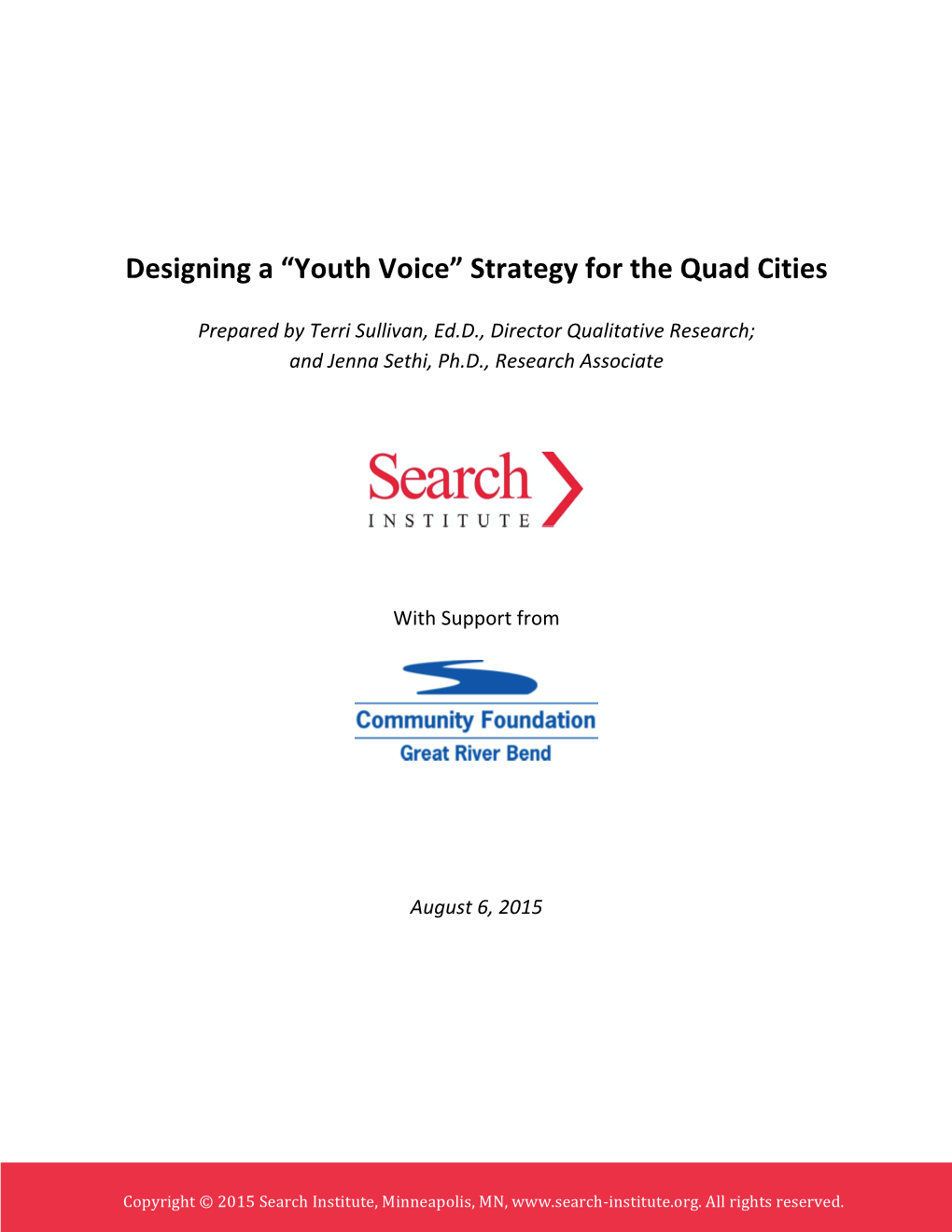 Quad Cities Youth Voice Strategy Report From