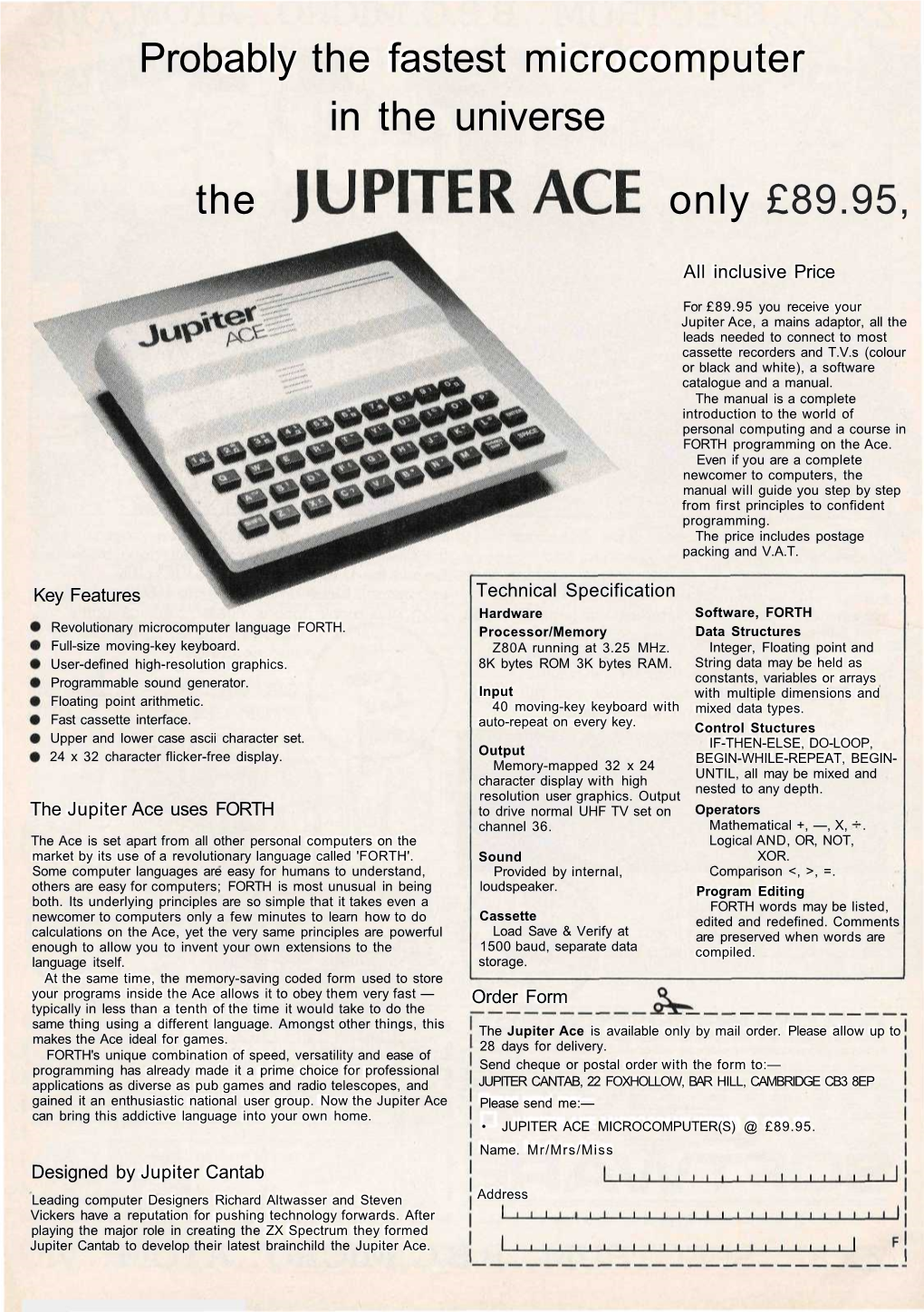 Jupiter Ace Advert