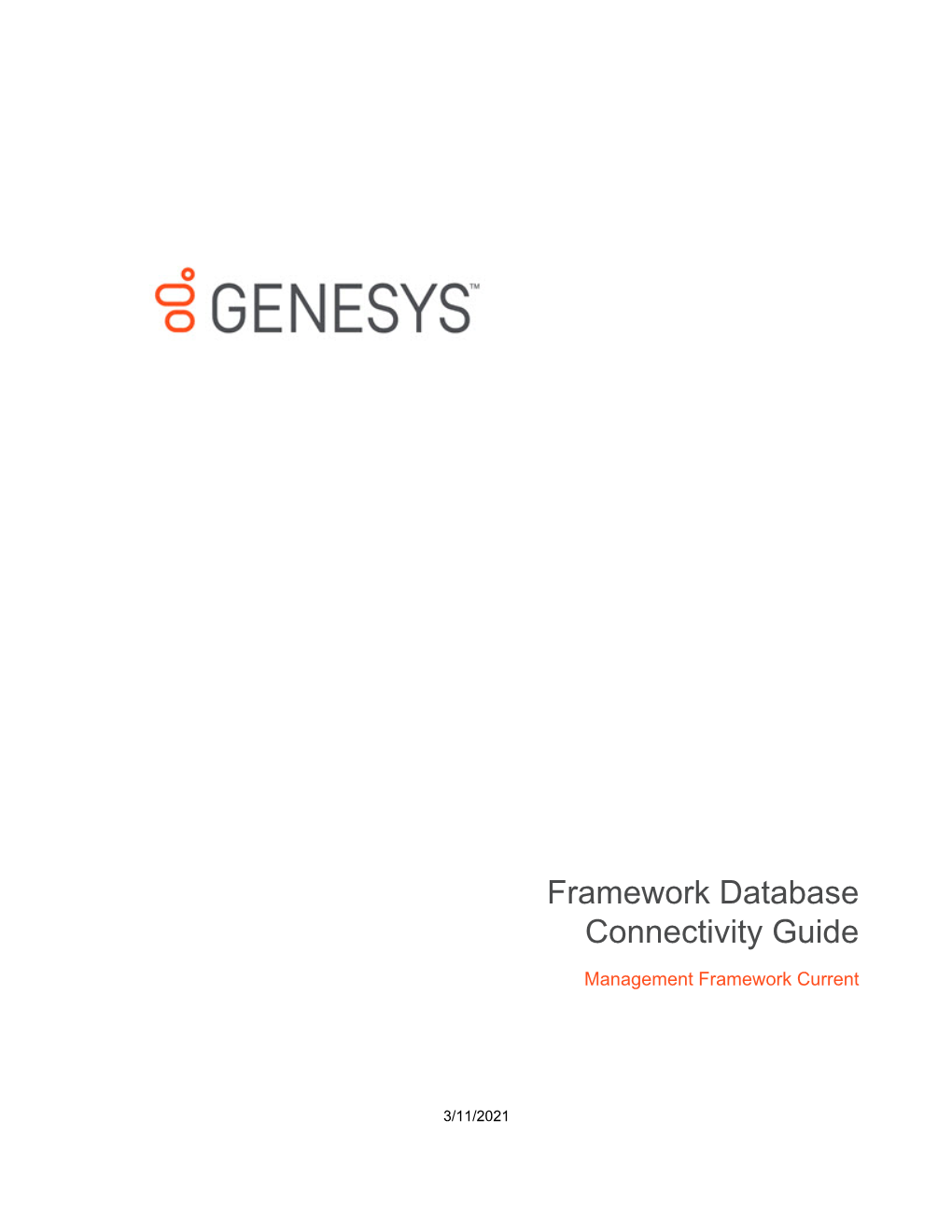 Framework Database Connectivity Guide