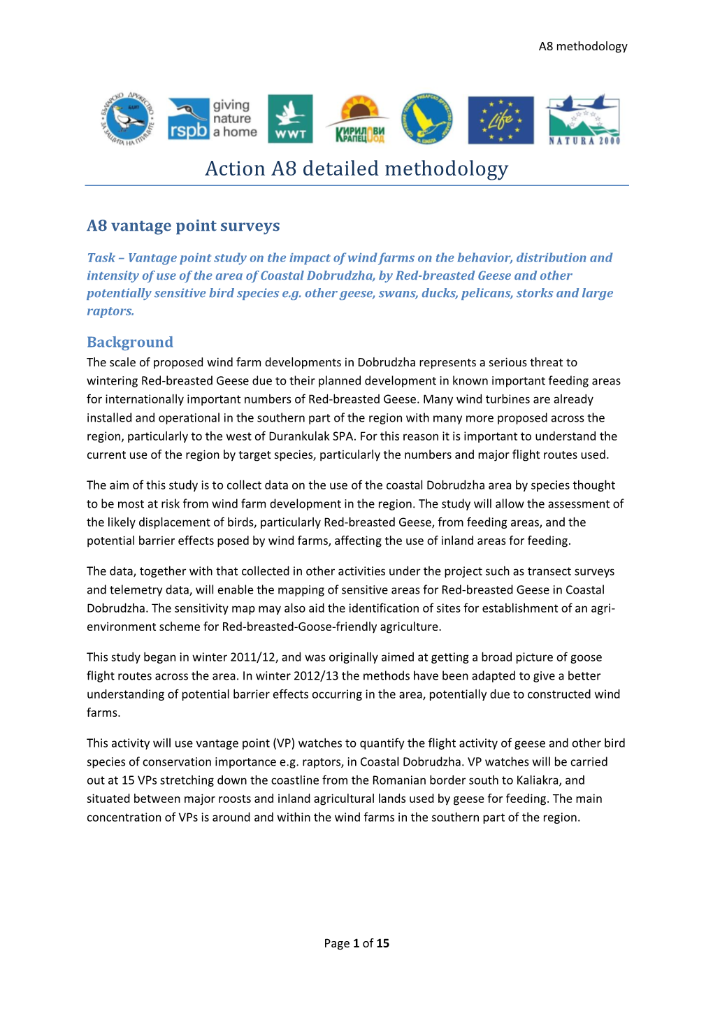 Action A8 Detailed Methodology