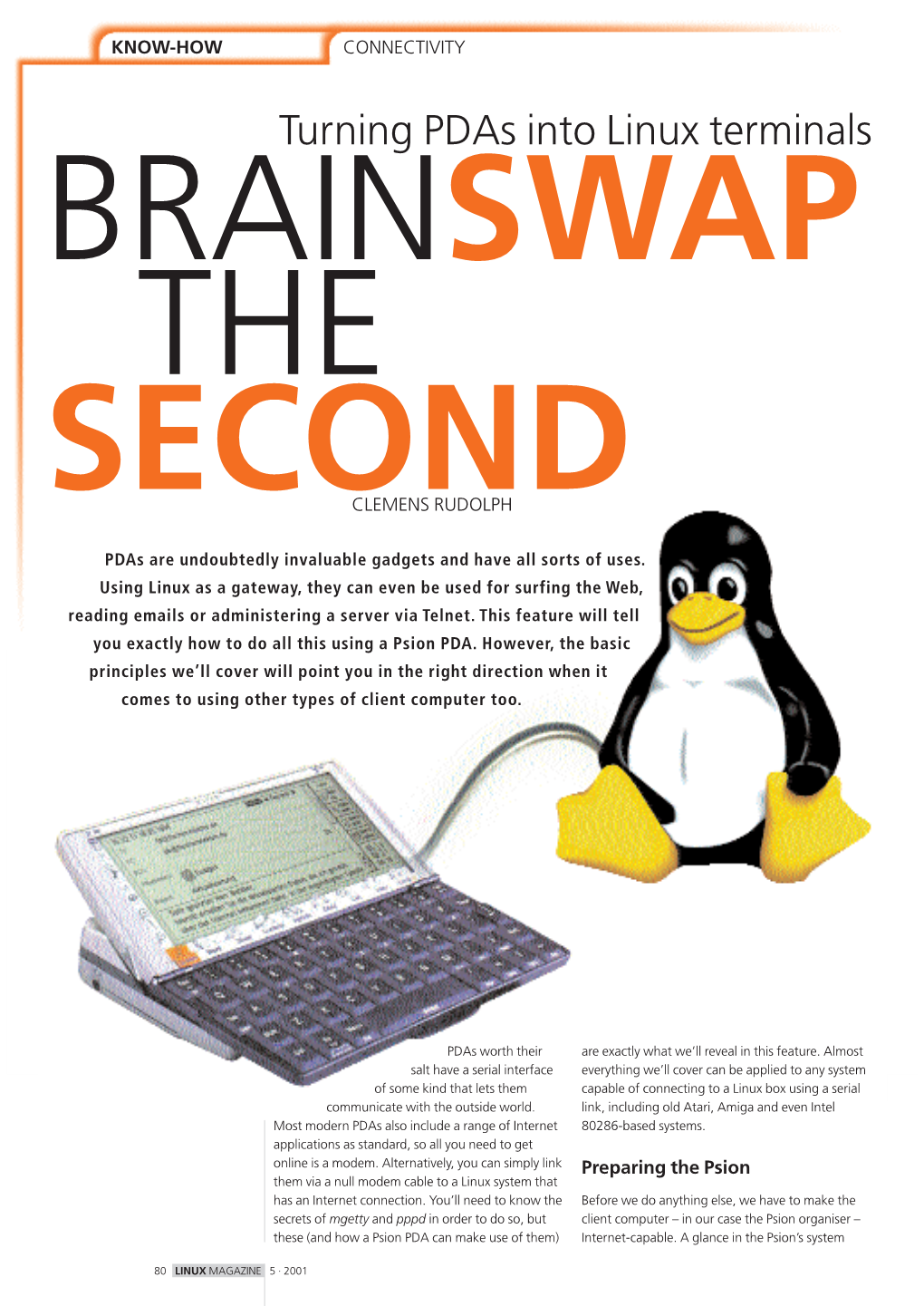 Turning Pdas Into Linux Terminals BRAINSWAP THE