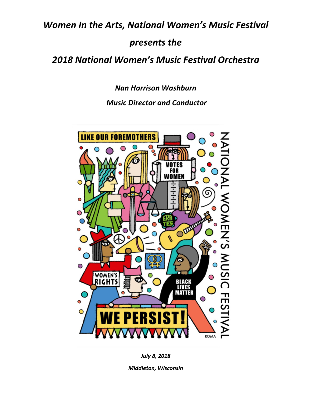 The NWMF Orchestra Thanks All of Our Contributors